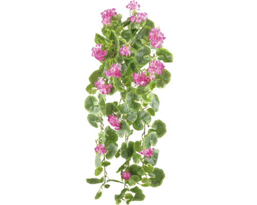 Kunstplant Geranium hanger paars H 80 cm