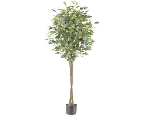 Kunstplant Ficus Benjamina H 125 cm in pot