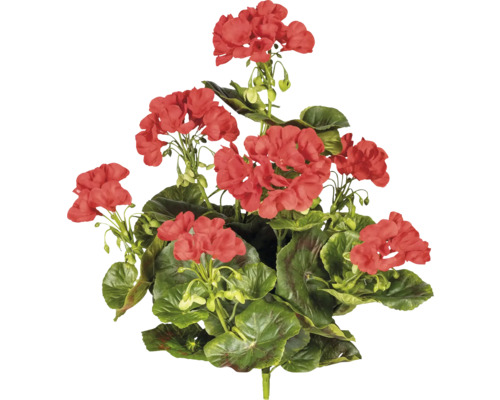 Kunstplant Geranium bos rood 2 st.