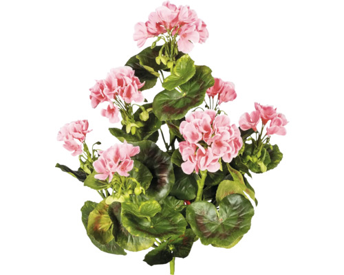 Kunstplant Geranium bos roze 2 st.