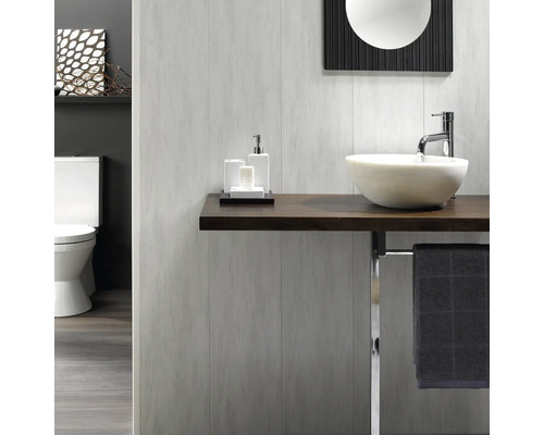 DUMAPLAST Wandbekleding Dumapan Clip grey bark 1200x250x10 mm DUMAPLAST Wandbekleding Dumapan Clip grey bark 1200x250x10 mm