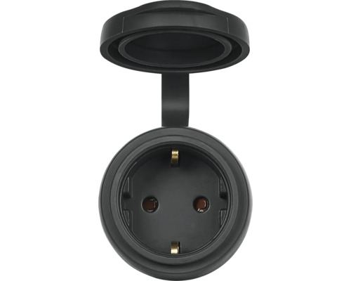 Stopcontact met klapdeksel