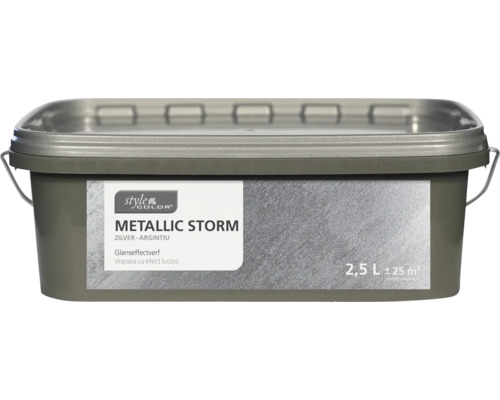 STYLECOLOR Effectverf muur Metallic Storm zilver 2,5 l