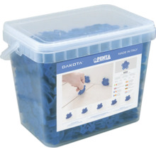 Emmer met tegelnivelleersysteem voor gelijkmatige voegen