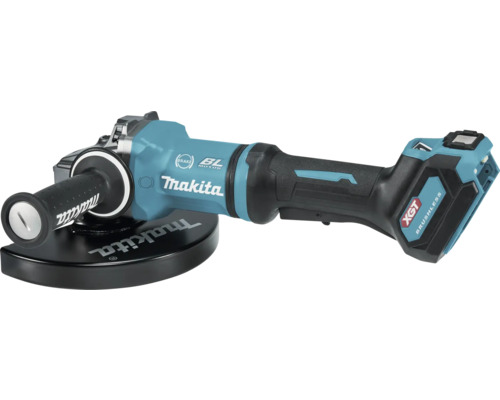 Makita accu haakse slijper met zijhandgreep en slijpschijf beschermkap