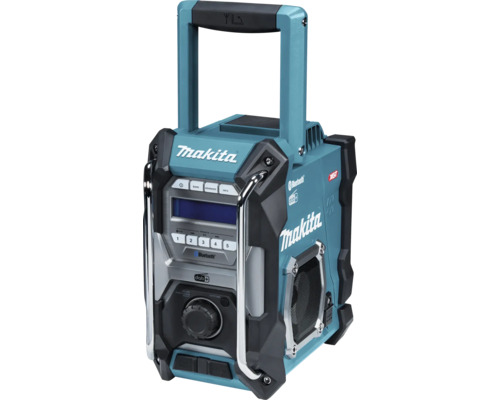 Makita bouwradio met bluetoothfunctie en handgreep