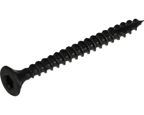 Zwarte schroef met verzonken kop