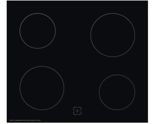 Keramische kookplaat met vier kookzones