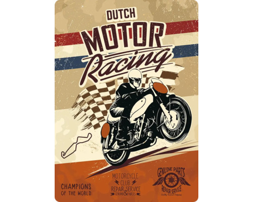 Metalen bord Dutch Motor Racing