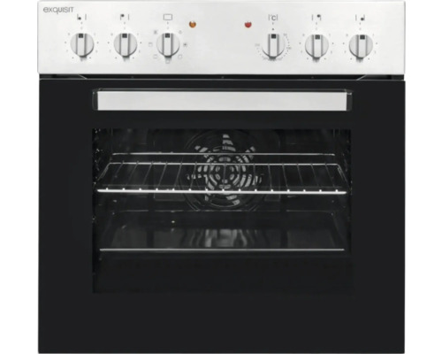 Exquisit elektrisch fornuis met draaiknoppen en oven met binnenverlichting