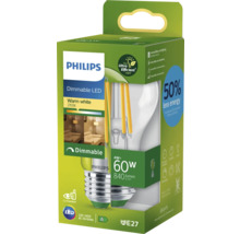 Philips ledlamp, dimbaar, warm wit, 60 watt, E27 fitting