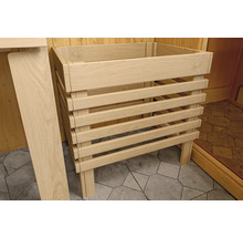 Houten kuip met latten voor sauna