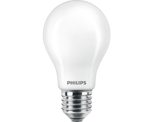 PHILIPS LED lamp E27/4,5W A60 warmwit mat, 2 stuks