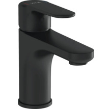 Zwarte wastafelkraan met enkele hendel