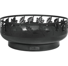 Vuurschaal van metaal met bladerpatroon