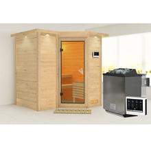 Sauna met saunakachel en bediening