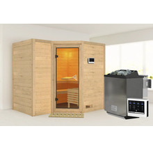 Sauna met saunakachel en bediening