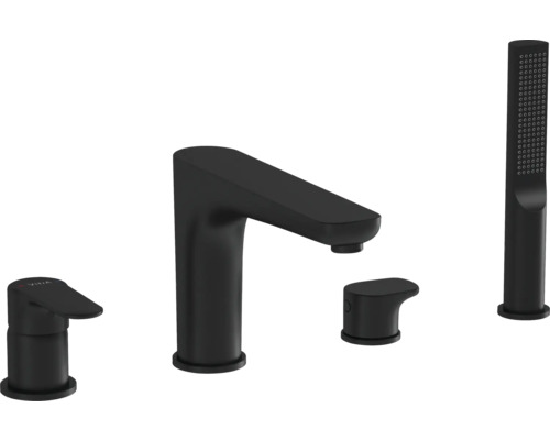 Viergats badrandcombinatie met handdouche