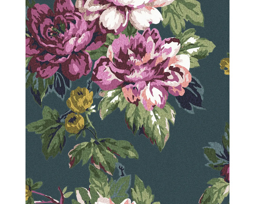 JOULES Vliesbehang 118571 Invite Floral Peacock Bloemenbehang met rozen en bladeren