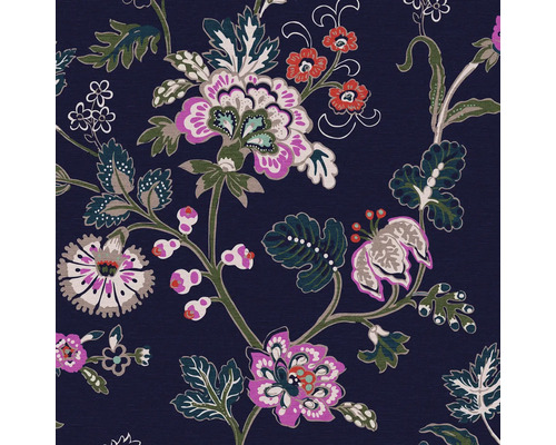 JOULES Vliesbehang 118573 Vine Cottage Floral Royal Navy Bloembehang met bloemmotief