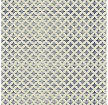 Textiel met blauw geometrisch patroon