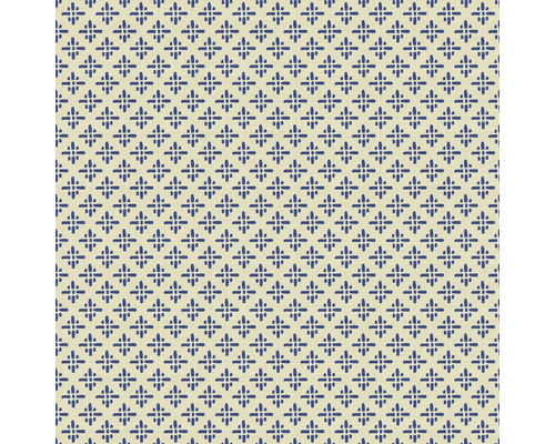 JOULES Vliesbehang 118579 Beckett Star Coast Blue Textiel met blauw geometrisch patroon