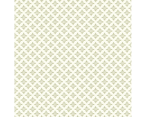 JOULES Vliesbehang 118580 Beckett Star Olive Green Textiel met patroon van herhaald kruismotief
