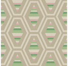 Behang met geometrisch ruitpatroon