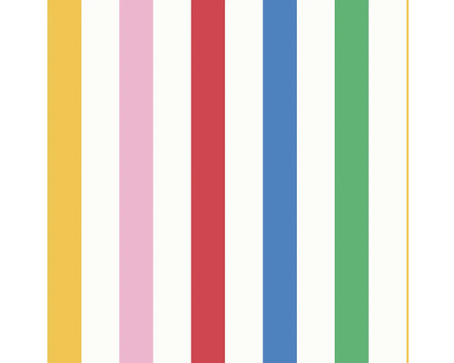 JOULES Vliesbehang 118585 Country Critters Chunky Stripe Rainbow