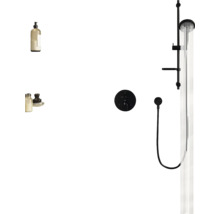 Douche met hoofddouche, handdouche en thermostatische kraan in een moderne badkamer