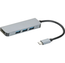 USB-C hub met HDMI- en USB-A-poorten