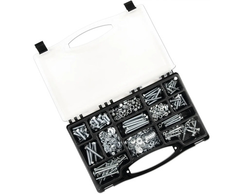 Assortimentsdoos met schroeven, moeren en ringen