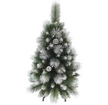 Sneeuwbedekte kunstkerstboom voor binnenshuis