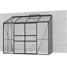 Glazen kas met metalen frame