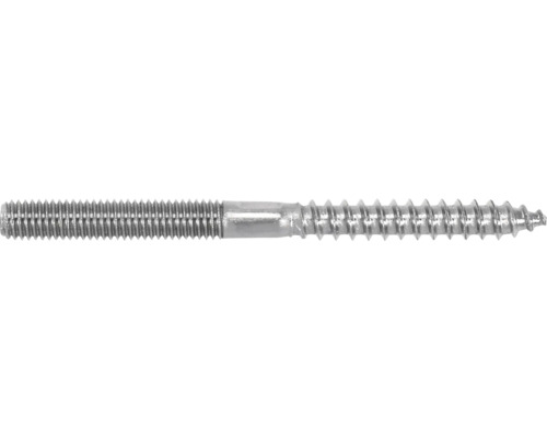 MARINETECH Stokschroef 6x80 mm RVS A4, 10 stuks Draadstift met houtdraad en metrische draad