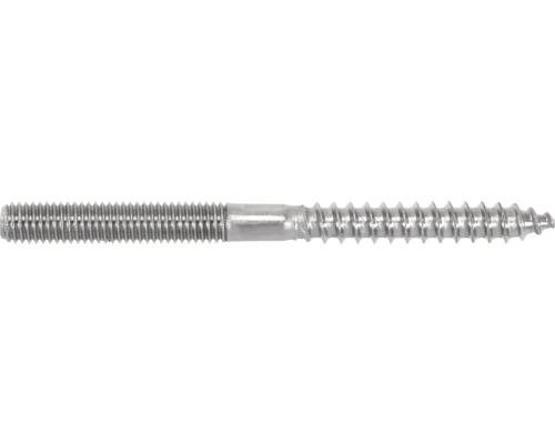 MARINETECH Stokschroef 10x60 mm RVS A4, 10 stuks Een stokschroef met houtdraad en metrische draad.