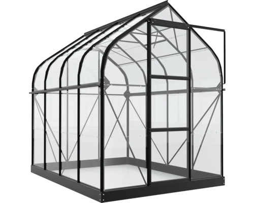 Tuinkas met aluminium frame en polycarbonaat platen