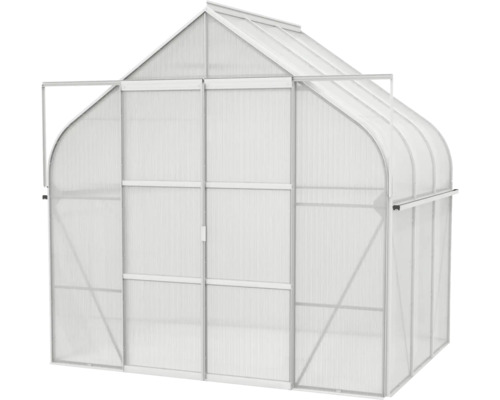 Tuinkas met polycarbonaatplaten en aluminium frame