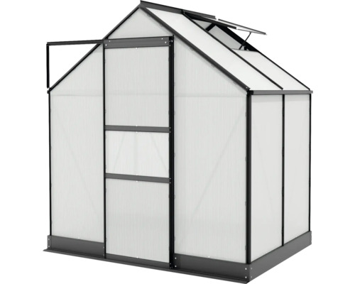 Tuinkas met dakraam en schuifdeur