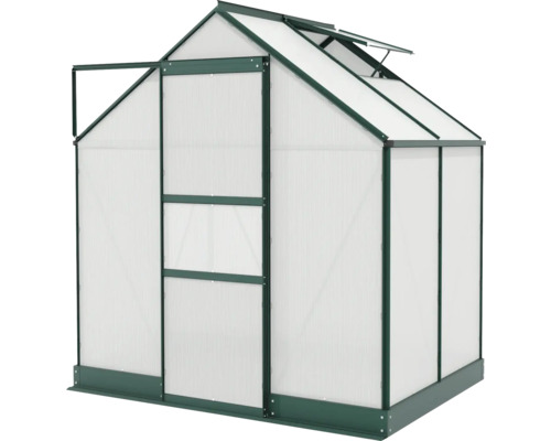 Tuinkas met dakraam en deur