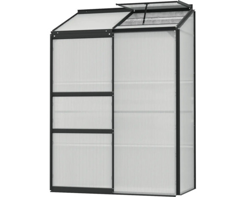 Tuinkas met polycarbonaat platen en aluminium frame