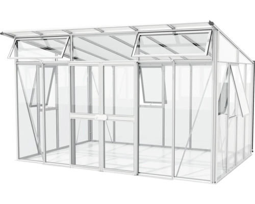 Tuinkas met aluminium frame en ramen