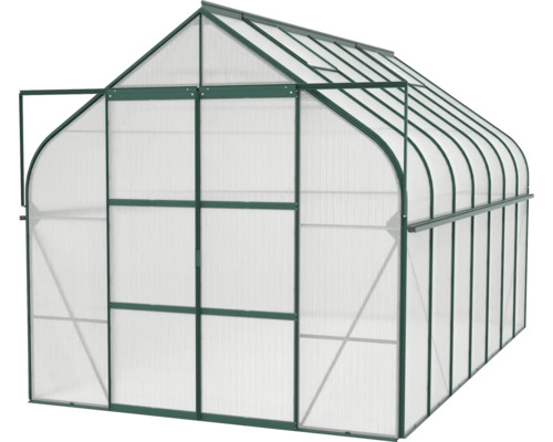 Kweekkas met polycarbonaatplaten en frame