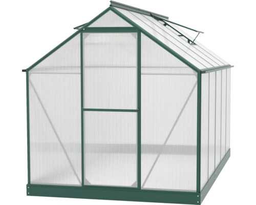 Tuinkas met polycarbonaat platen en aluminium frame