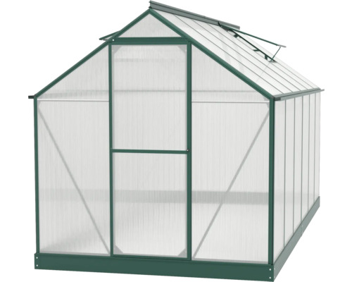 Tuinkas met polycarbonaatplaten en stalen frame