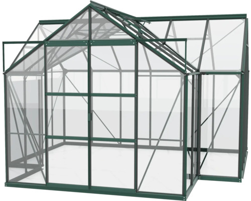 Kas met glas en metalen frame