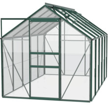 Tuinkas met openstaande deur voor de tuin