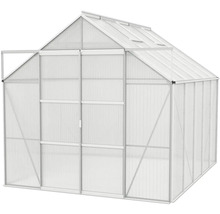 Tuinkas met polycarbonaatplaten en deur