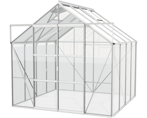 Kas met aluminium frame en transparante wanden