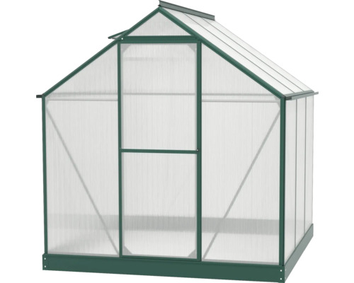 Kweekkas met polycarbonaat platen en aluminium frame